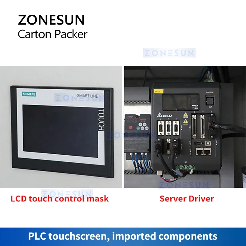 ZONESUN Automatic Case Packer Robot Gripper Robotic Arm Loading Erecting Machine Case Box ZS-CPL