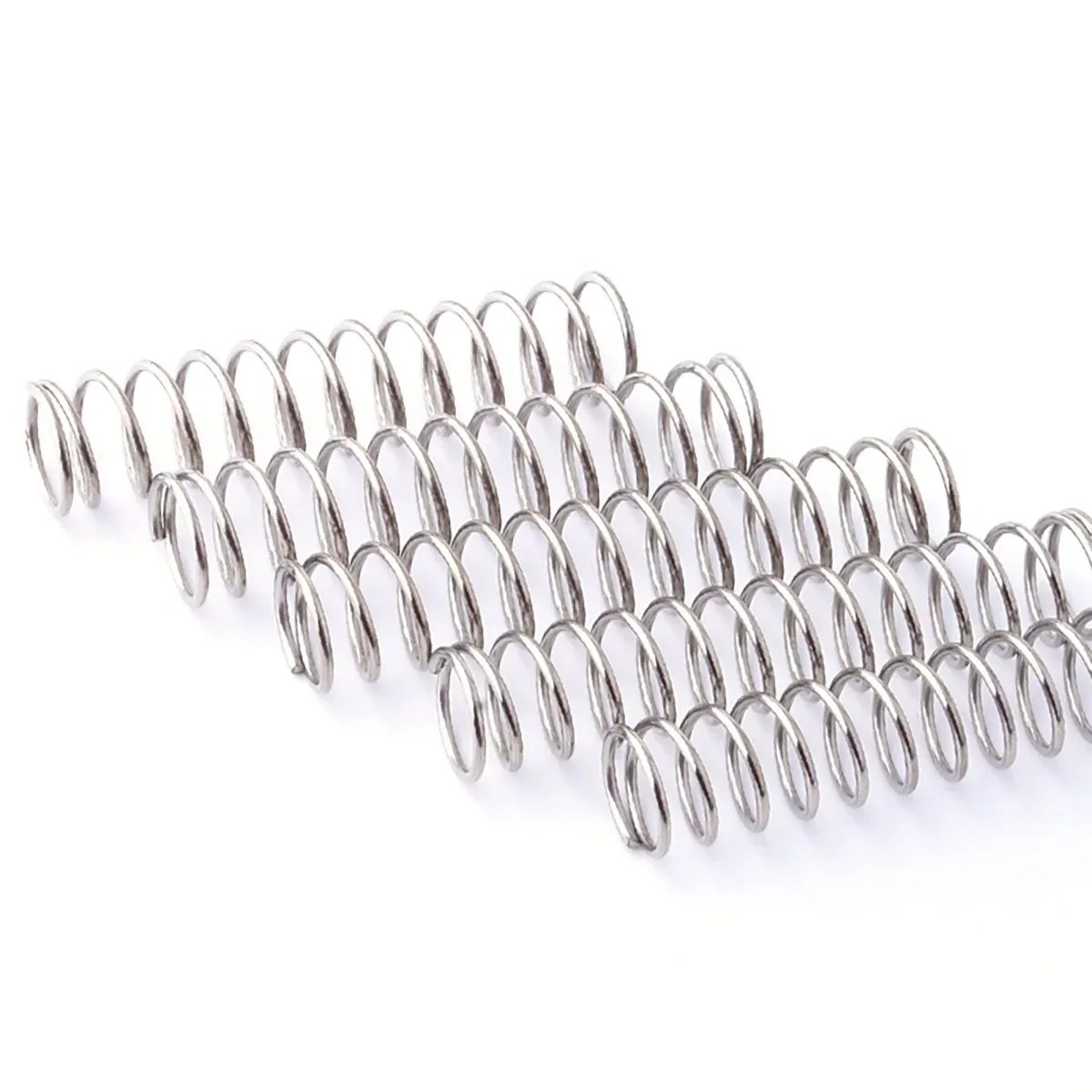 304 roestvrij staal drukveer draaddiameter 1,8 mm buitendiameter 10-25 mm lengte 10-200 mm maatwerk