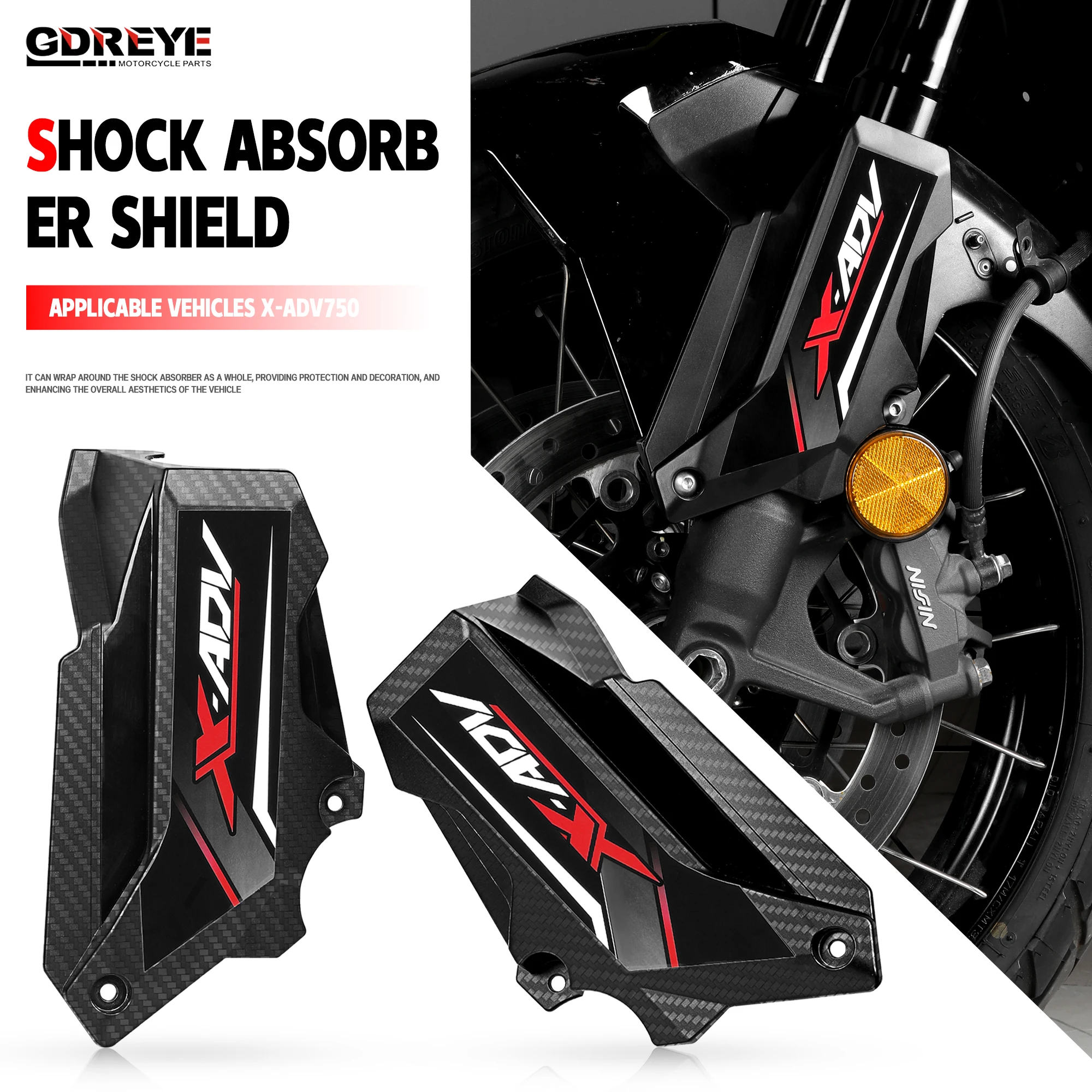 For Honda XADV X-ADV 750 X ADV 750 Motorcycle XADV750 Shock Absorber Protection Cover Frame Protector Front Fork Guard Cover set