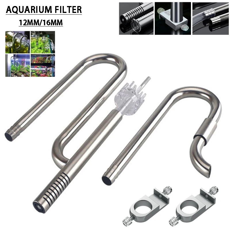 Aquarium Filter Stainless Steel External Filter Accessories Inlet and Outlet Water Remove Oil Film Lily Tube Aquarium filter