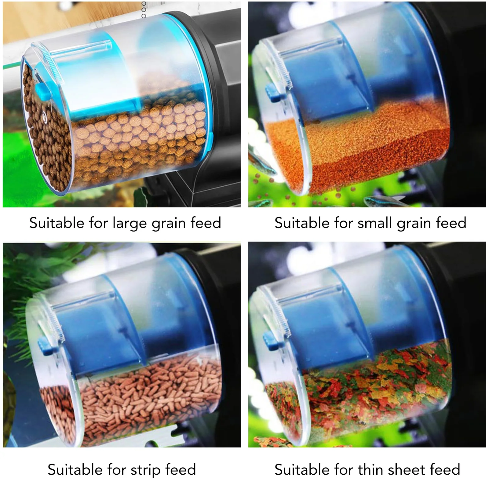 Fish Food Timer Dispenser Automatic Fish Feeder Smart Electric Auto Fish Food Timer Dispenser for Aquarium and Fish