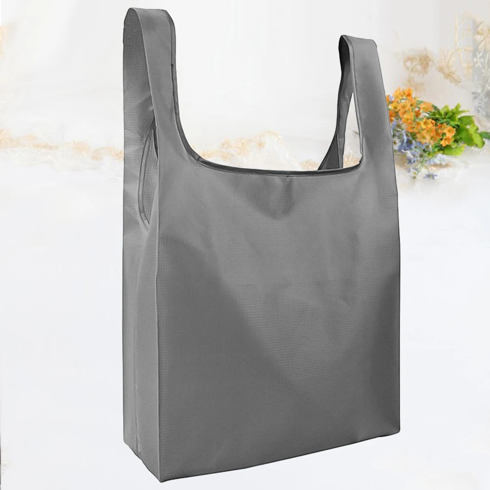 

Portable Shopping Large Capacity Washable Foldable Reusable Oxford Fabric Grocery Tote Storage Bag Vegetable Fruit Beach Toy Bag