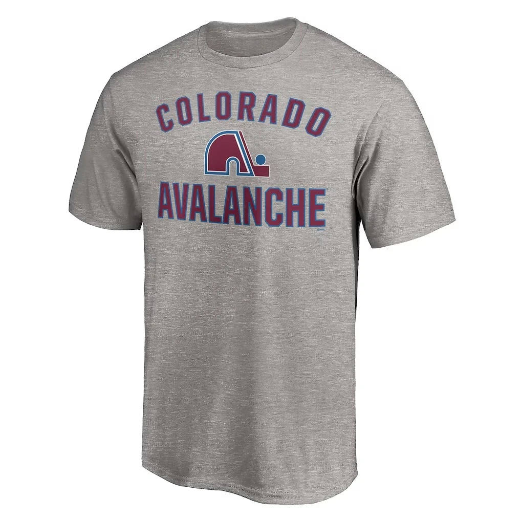 2026 Men's Colorado Avalanche Heather Gray Special Edition Victory Arch T-Shirt Short Sleeve Tshirt