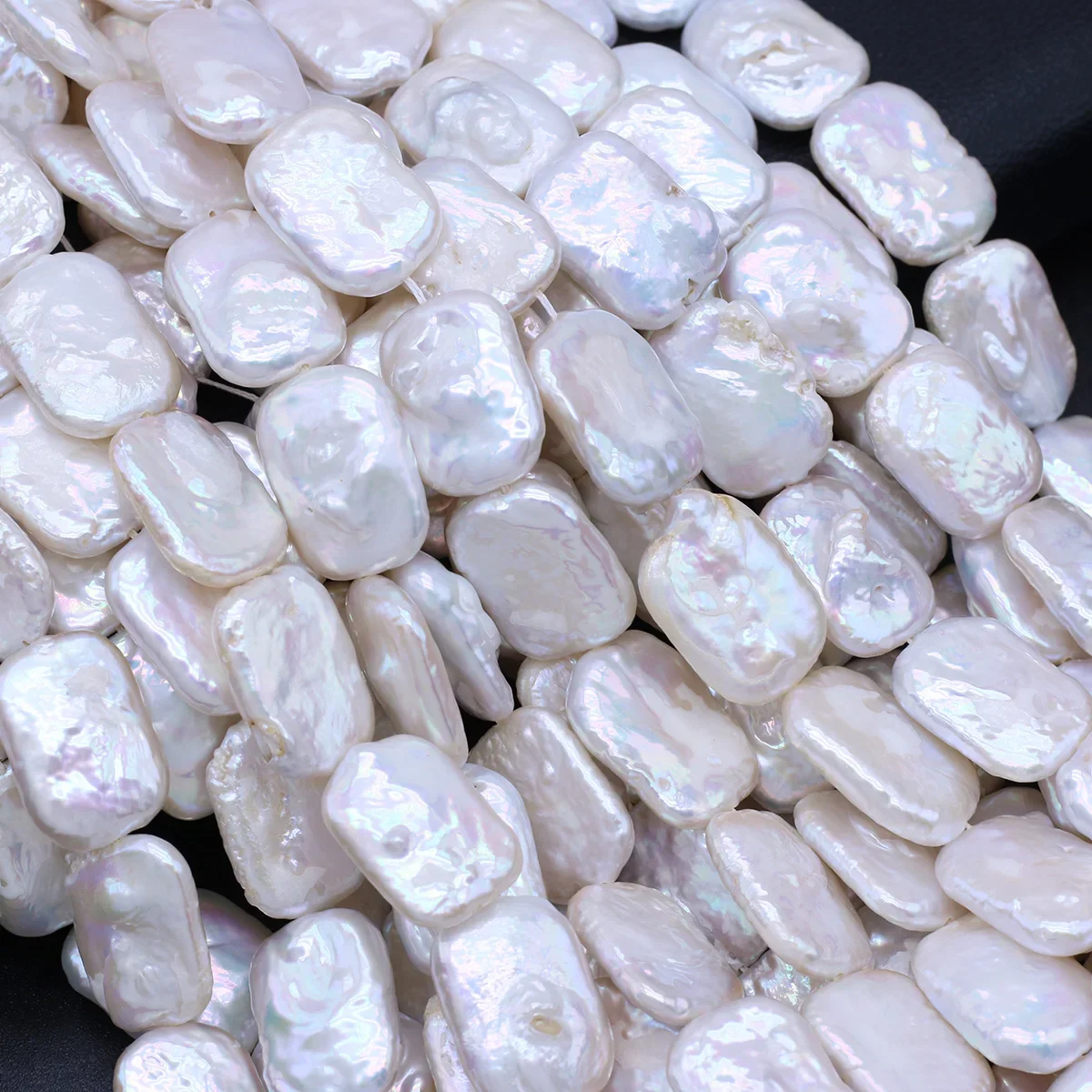 13x18mm Natural Pearl Baroque Freshwater Pearl Rectangular Beads for Jewelry Making DIY Necklace Earrings Bracelets Accessories