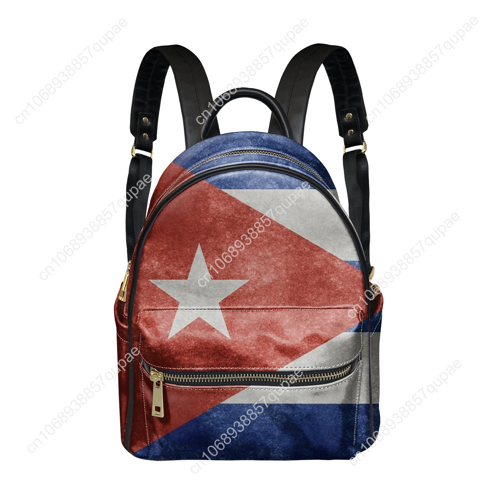 Cuban Flag Backpack Womens Men Personalized Double Shoulder Bag Business Travel Bookbag Rucksack Gift Daypack