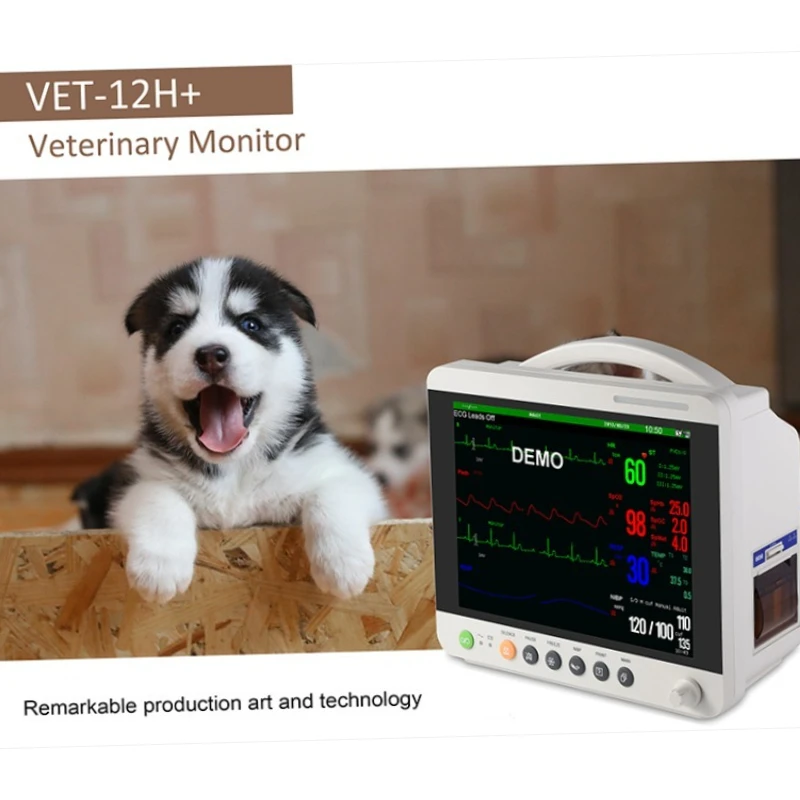 2026 Veterinary Animal Monitor with Comprehensive Functions Including Blood Pressure, ECG, and Oxygen Saturation for Animal Care