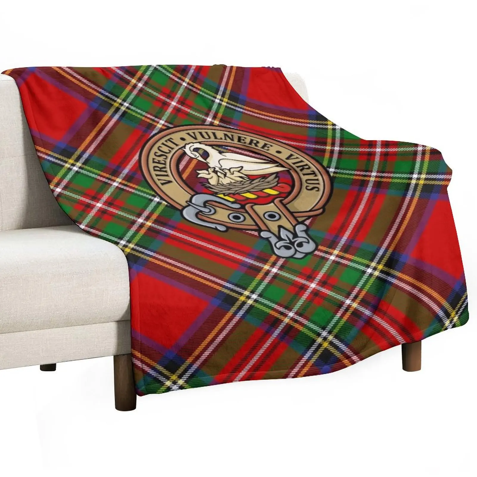 

Clan Stewart Crest Throw Blanket anime Flannels Nap Giant Sofa Blankets