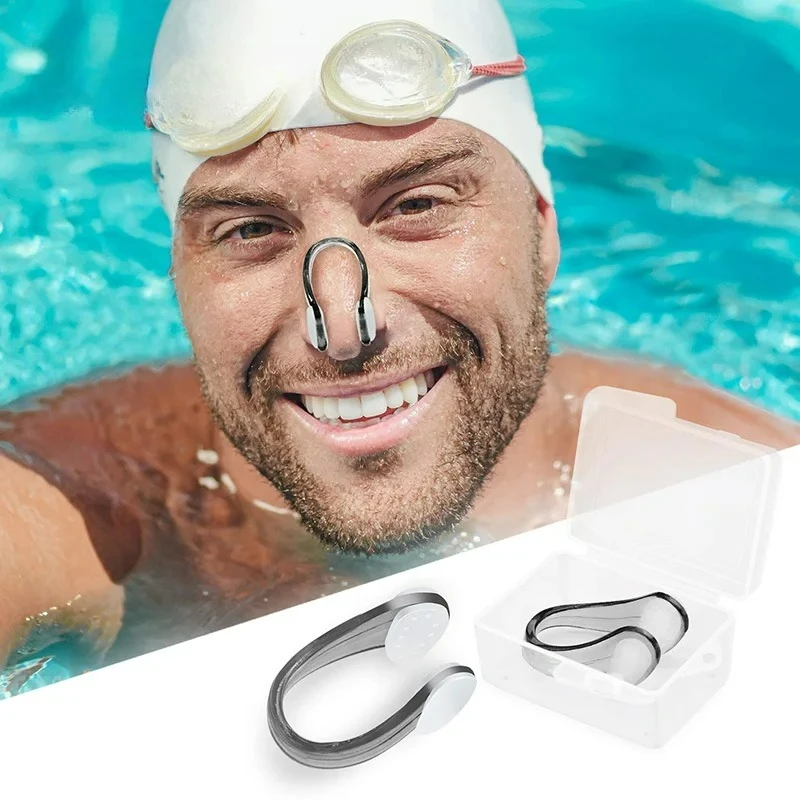 

New Swimming Large Particle Silicone Nose Clip for Bathing, Anti-slip, Preventing Water From Choking, Small Tool Nose Clip