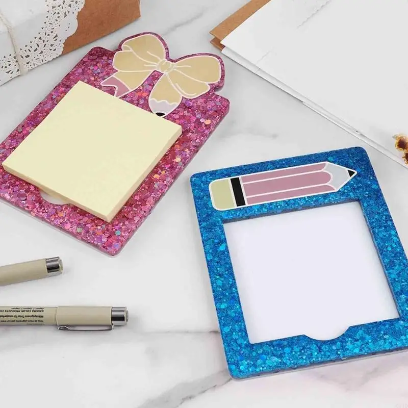 Silicone Resin Crafting Moulds Sticky Note Frame Molds Crafting Moulds Suitable for Making Home Decorations