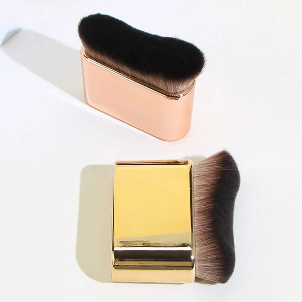 Pennello per trucco cosmetico portatile Pennello Kabuki grande professionale Pennello per silhouette per contorno in polvere morbida per fard da donna