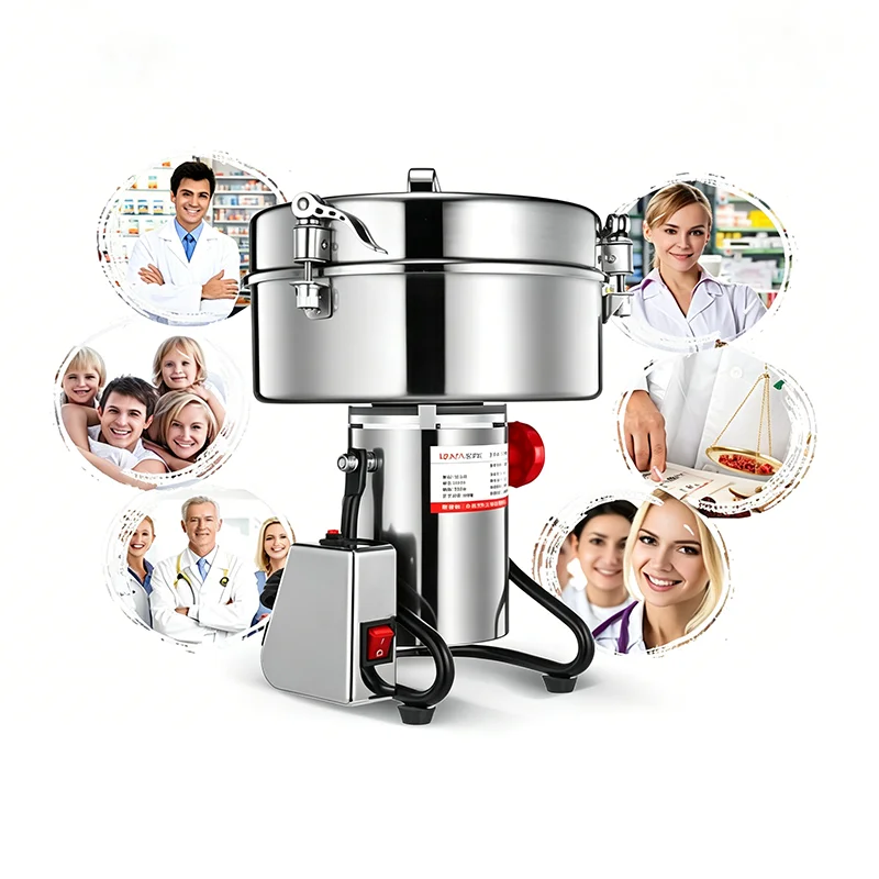 4500G Commercial Grain Grinder Multifunctional Grain Herb Spice Grinder Powder Crusher Electric Coffee Grinder