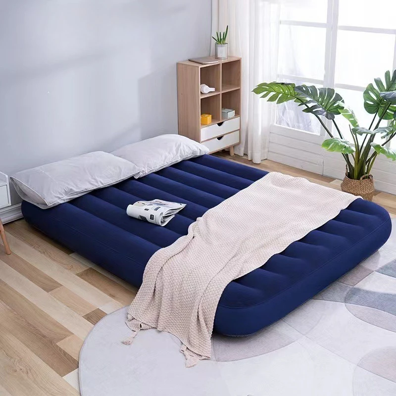 Двуспальная кровать King с утолщенной воздушной подушкой, простая складная надувная кровать для обеденного перерыва Двуспальная кровать King с утолщенной воздушной подушкой, простая складная надувная кровать для обеденного перерыва