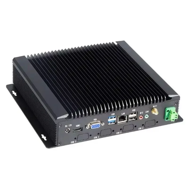 J4125 Fanless Industrial Mini PC Micro Compact Minipc Embedded Industrial Control Computer