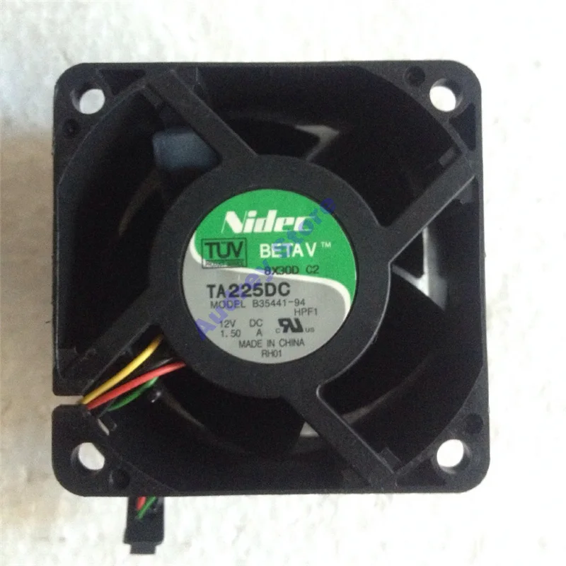 Original Japan Nidec 6cm 6038 DC12V 1.5A TA225DC B35441-94 4 wires Cooling fan double bearing air blower