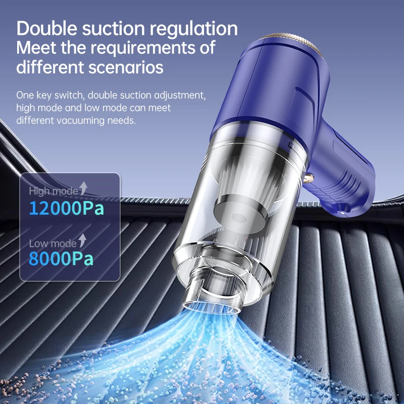 Purerobo New Portable Wireless Vacuum Cleaner Handheld Brushless Car Vacuum Cleaner blow/suction/pump/Inflate 4 in1 TYPE-C charg