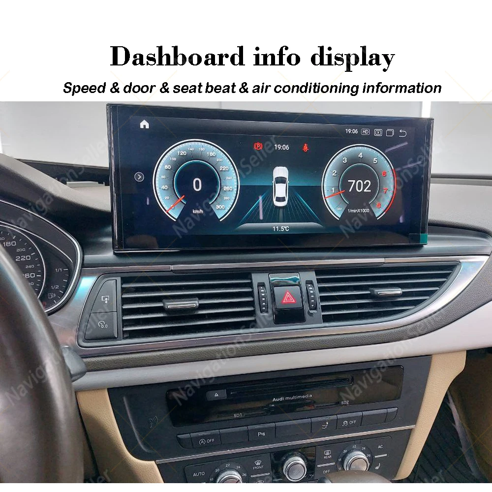 

Android Auto For Audi A6 A7 C7 RS6 RS7 S6 RMC MMI 2012-2018 Carplay Radio Screen Upgrade Multimedia Navigation Gps Head Unit DAB