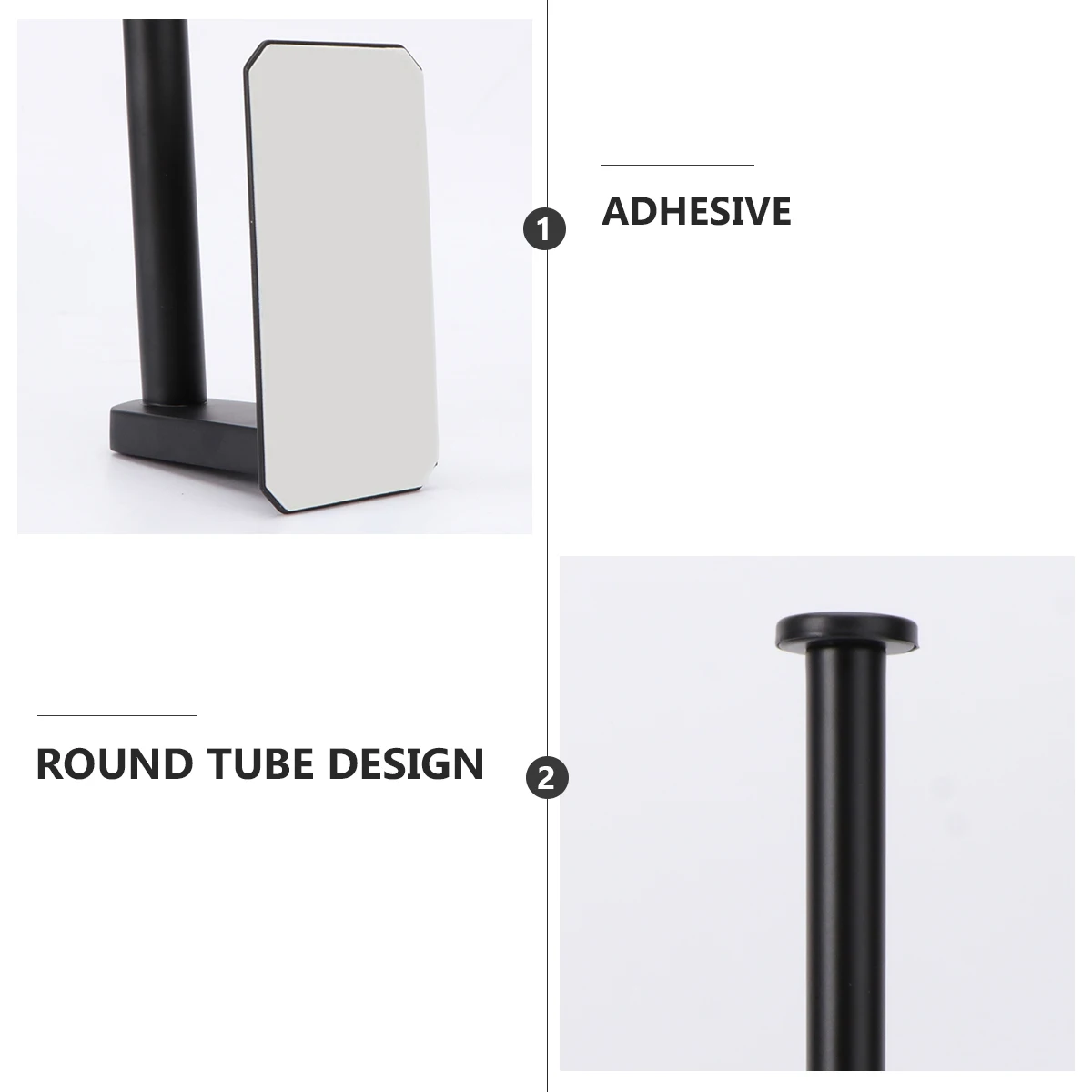 

Elegant Roll Paper Holder Stainless Steel No Drilling Towel Rack Tissue Organizer Bathroom Toilet Paper Stand Storage Shelf