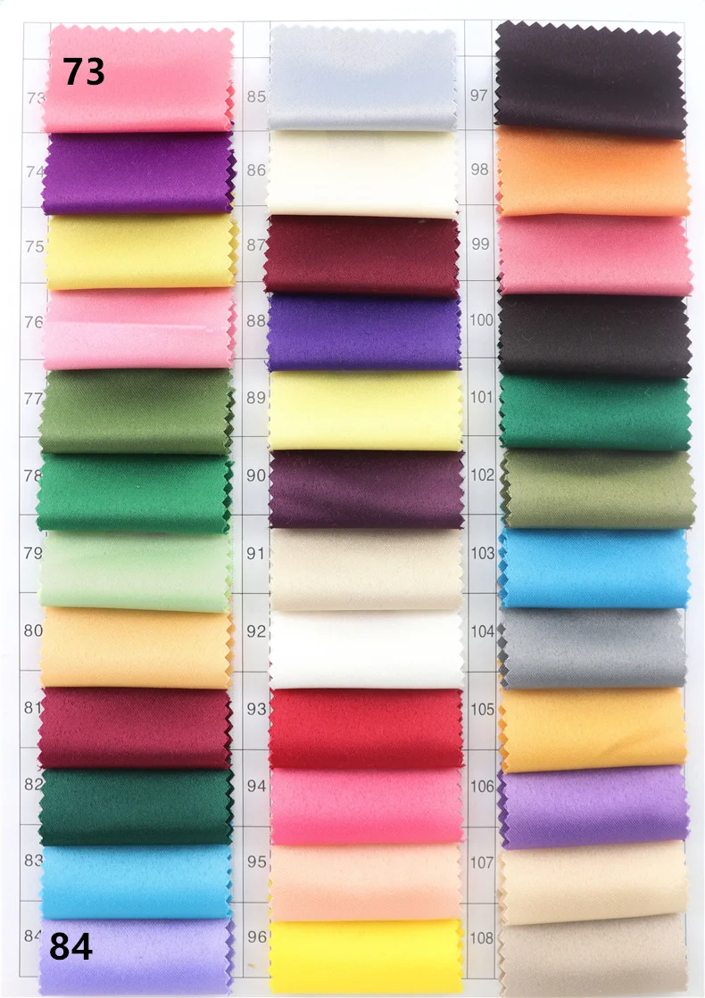 1 Meter Matte Color Satin Fabric For Wedding Dress Heavy For Bridal Gown Satin Wedding Dress Fabrics 240 Gram/Meter 150CM Wide