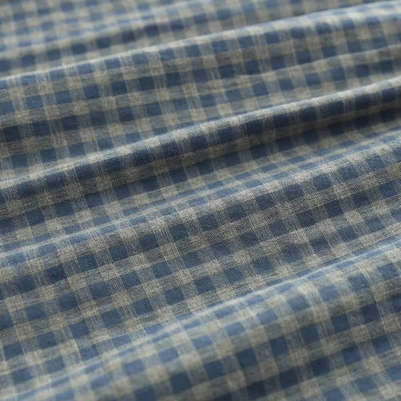 جديد 2025 الخريف غزل القطن قميص طويل الأكمام ، المرأة بدوره إلى أسفل طوق منقوشة ، موري فتاة موضة تخفيف بلوزة فضفاضة T59188CC