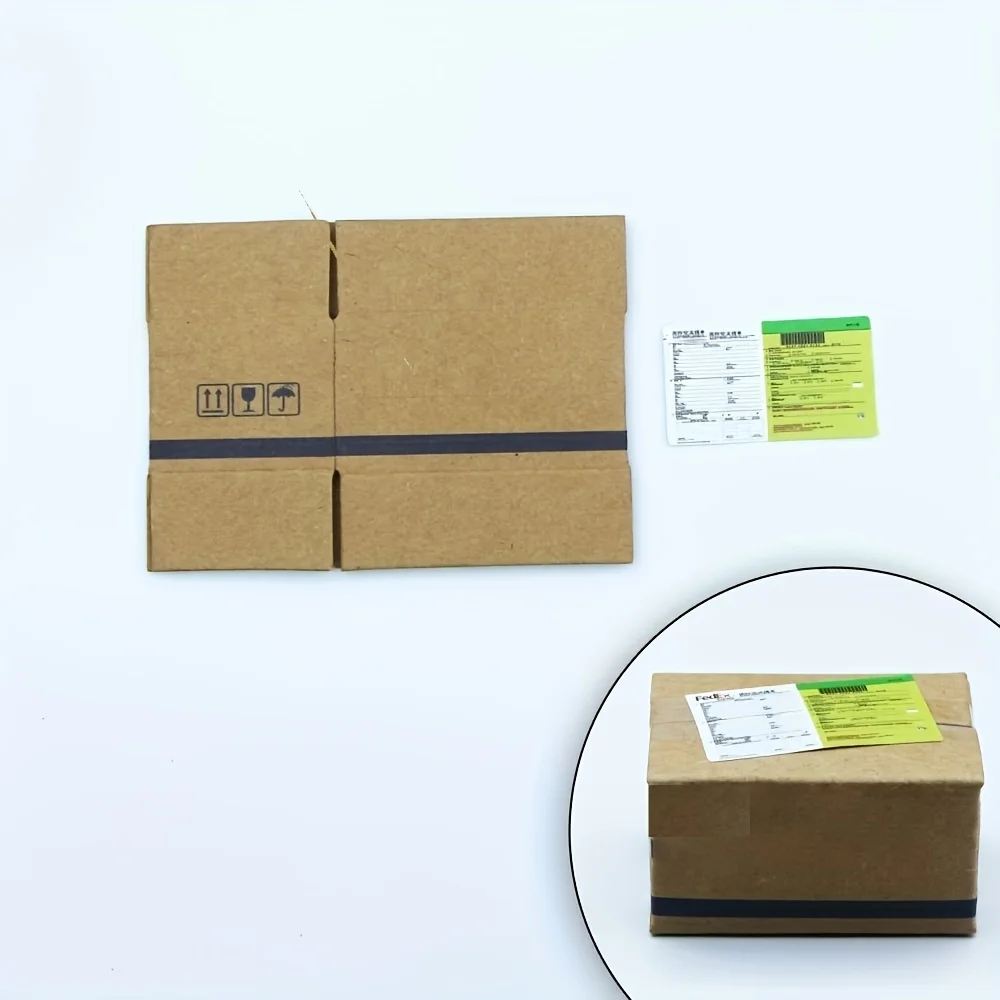 Mini juego de cartón exprés, Ideal para almacenamiento de casa de muñecas, Mini accesorios de escena, relleno y exhibición de Mini regalos