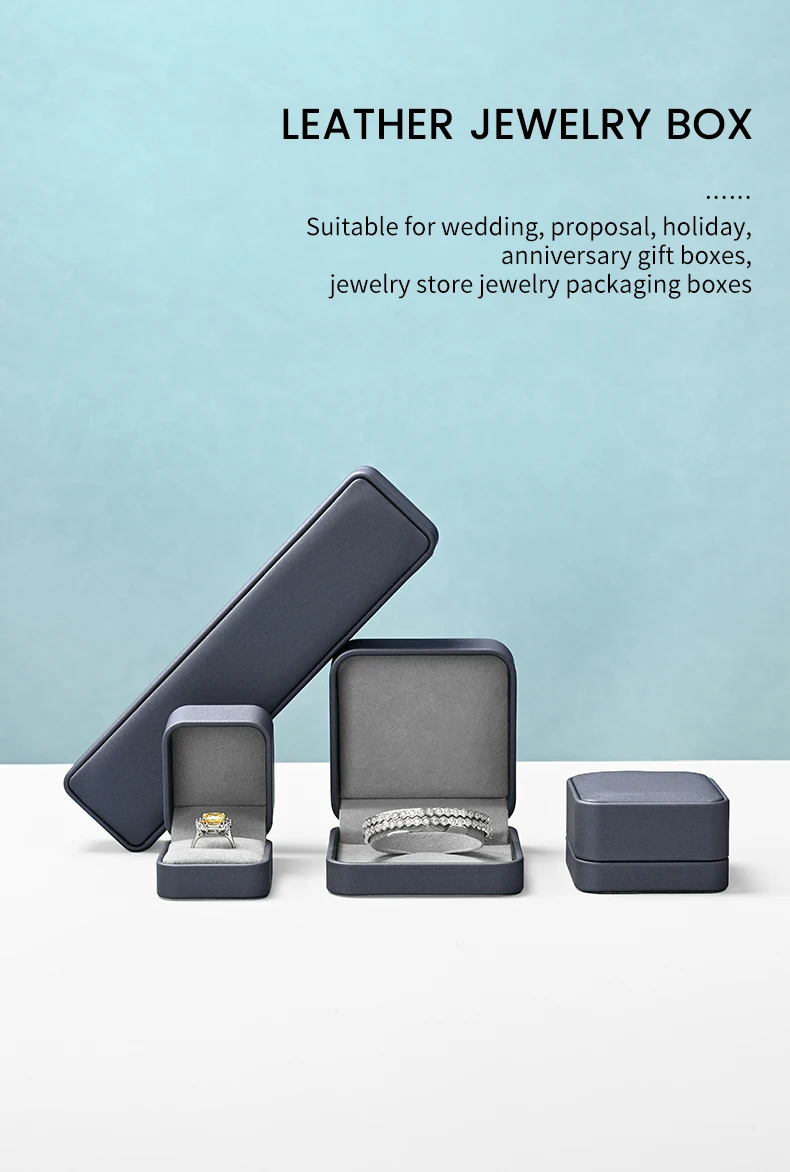 Oirlv Jewelry Box Organizer Set Velvet Boxes with Add logo for Necklace box/Ring box/Earring box Storage & Showcase for Jeweler