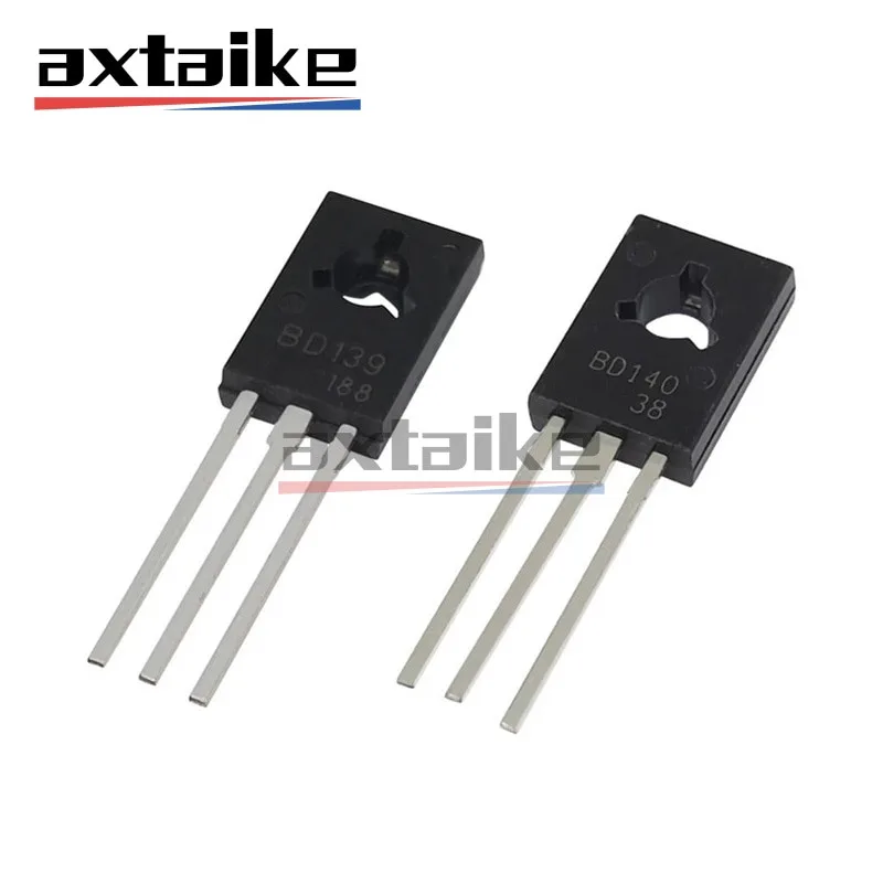 

20PCS BD139 BD140 TO-126 1.5A 80V 1.25W NPN PNP BD139G BD140G DIP Transistor Triode