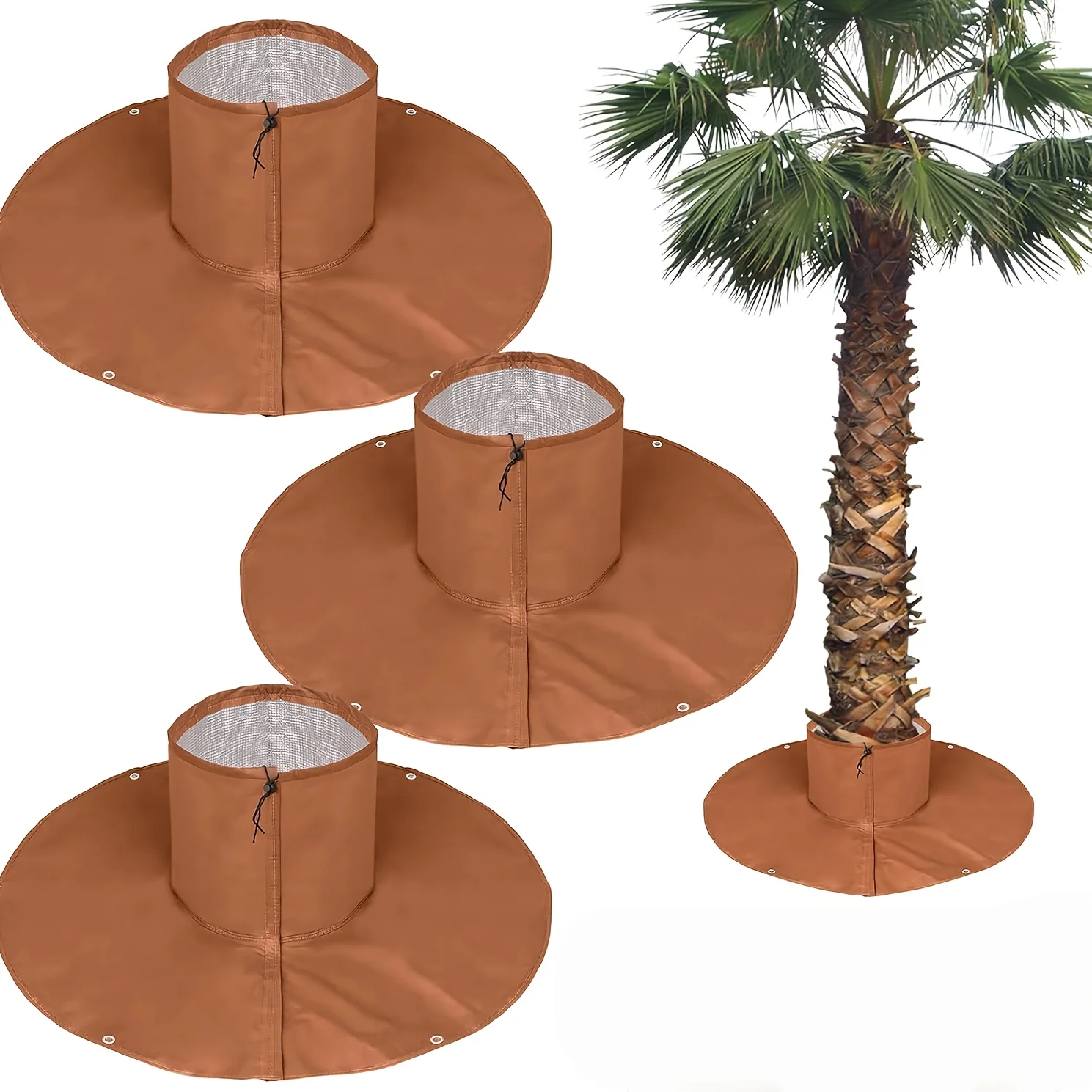 1pc High-quality winter plant frost protection cover. Thick bubble roll frost protection cover,equipped with ground fixing stake