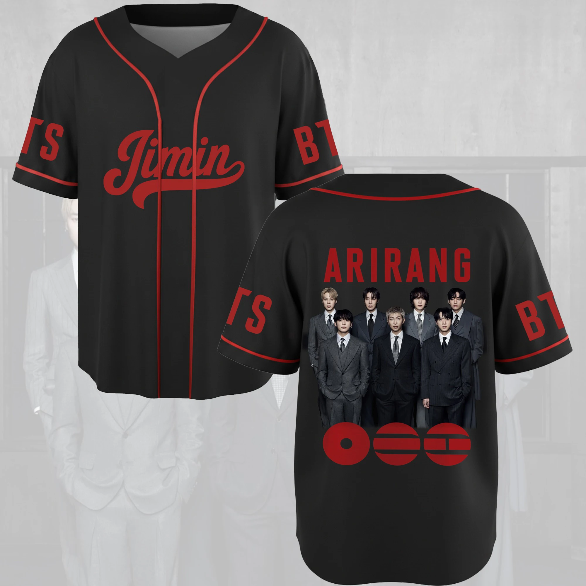 2026 Arirang Album BTS Baseball-Shirt als Geschenk für die Armee, 3D-gedrucktes, lässiges T-Shirt für den Außenbereich, die Straße und den Heimgebrauch, kurzärmelig – Detail 7