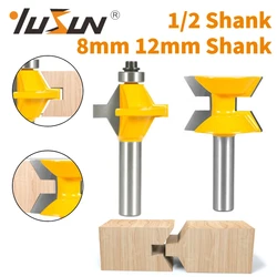 YUSUN 2PCS 120° Edge Banding Assembly Router Bit Woodworking Milling Cutter For Wood Tools