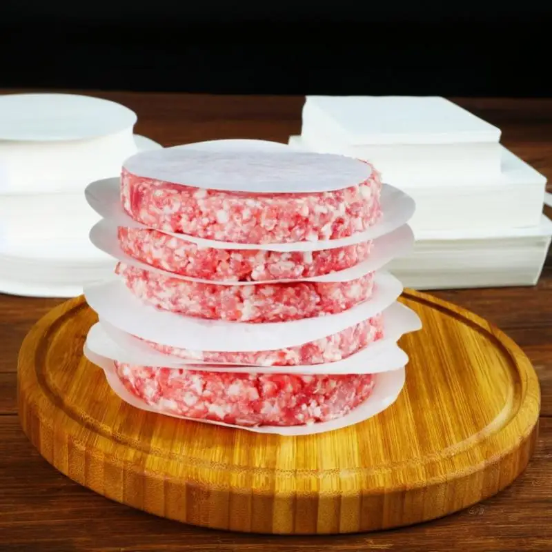 500Pcs Non Stick Oil Proof Square Round Baking Paper Oven Barbecue Hamburger Cookie Food Separation Kitchen Supply