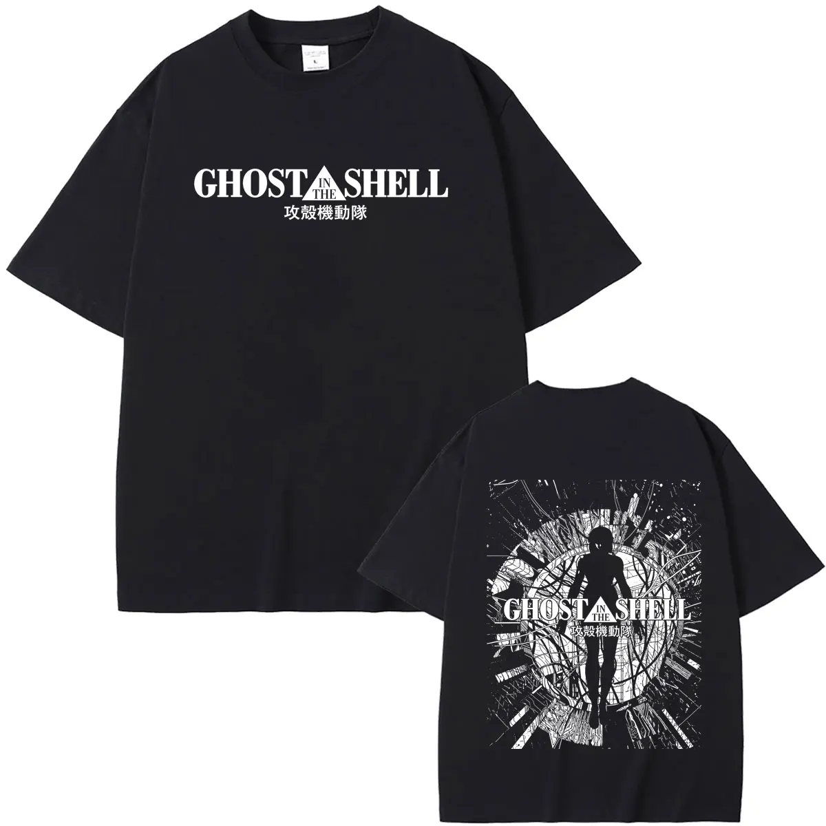

Anime Ghost in The Shell Kusanagi Motoko Graphic T-shirt Summer Men Women Manga Casual Soft Cotton T Shirts Male Oversized Tees