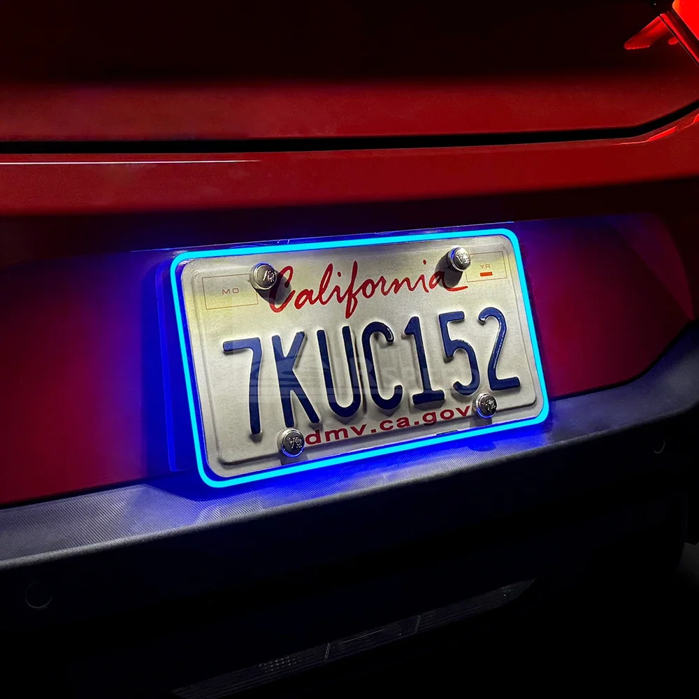 

Car LED License Plate Light 12V Waterproof Number Tag Lamp Plug and Play Universal Fit Rear Decorative Tail Lamp for Auto Truck