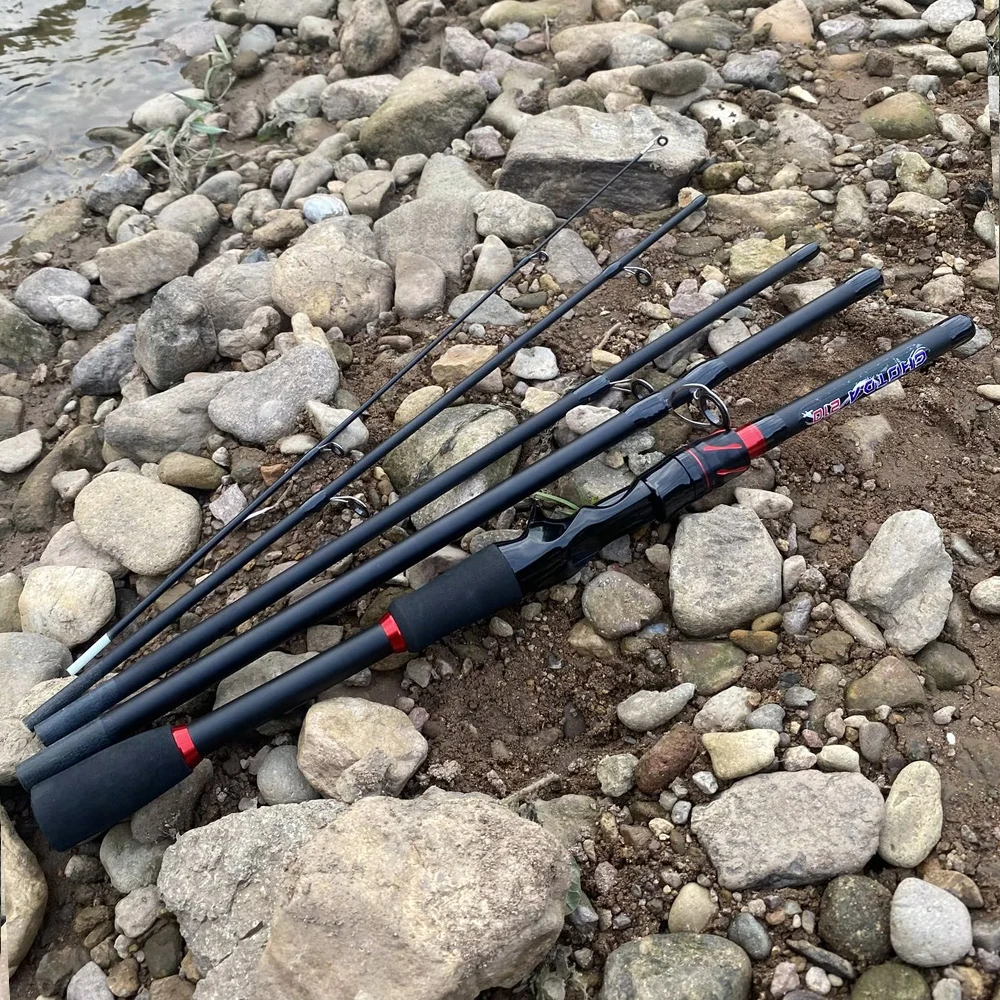Casting Spinning Angelrute 2,1/1,8 m UltraLight Lure Rod Carbon Fiber Rod Pole 4/5 Abschnitt mit EVA Griff 3-15g Köder WT – Detail 12