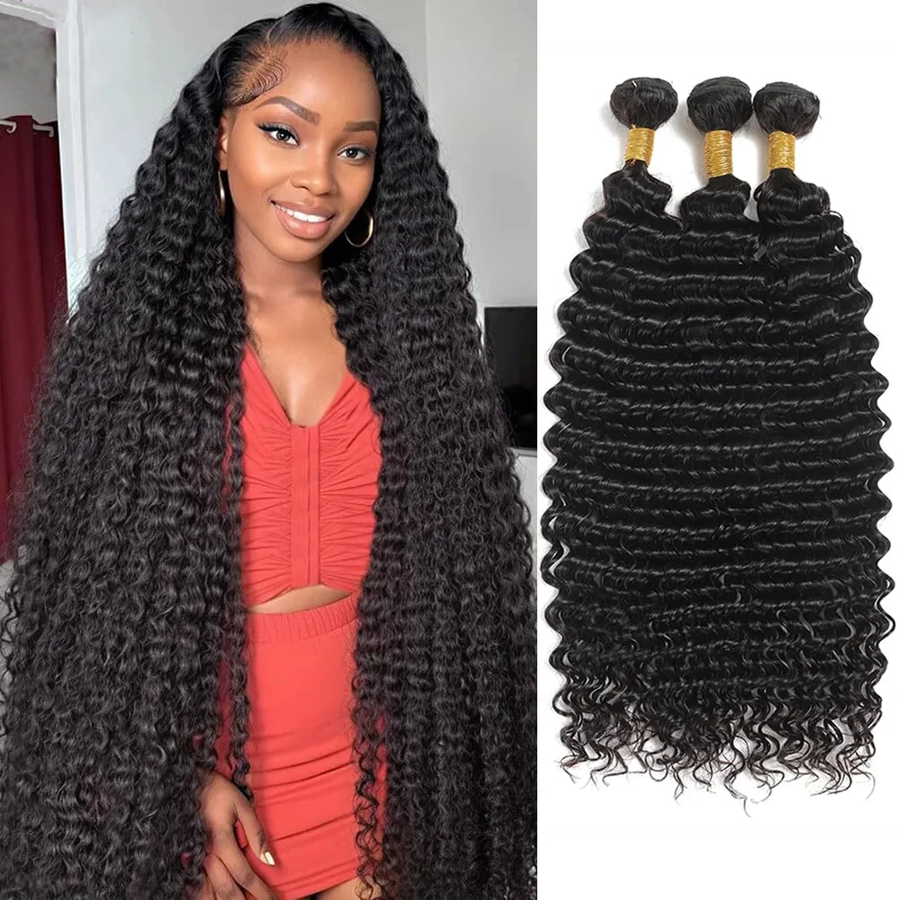 Burmese Curly Human Hair Bundles Peruvian Wet and Wavy 1 3 4 5 Deep Wave Bundle Deals Extensions Weaving Brazilian 30 40 Inch