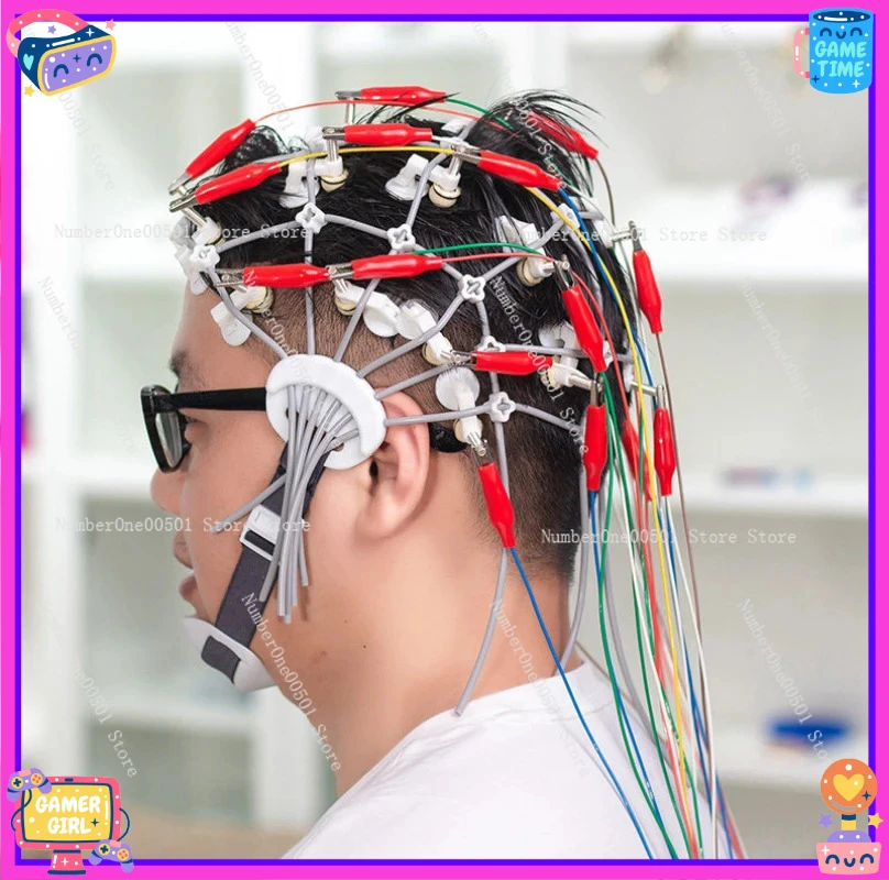 

Многоканальная ЭЭГ-маска высокой плотности с силиконовыми мостиками для быстрой установки для BCI