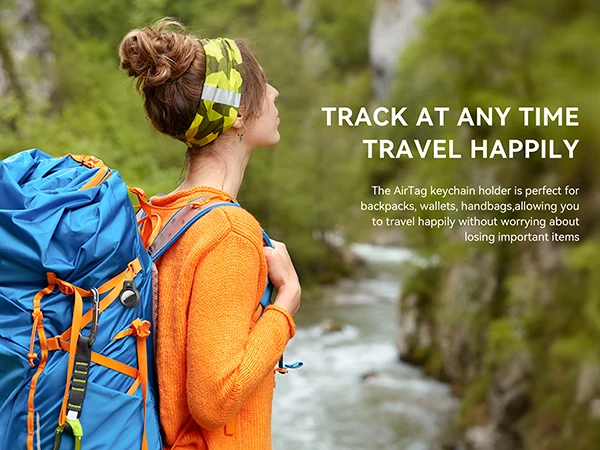 GITFOS AirTag-Halterung für Apple Airtags mit Stahlseil und 360-Grad-Schutz für Gepäck, Rucksack, Schlüssel – Detail 8