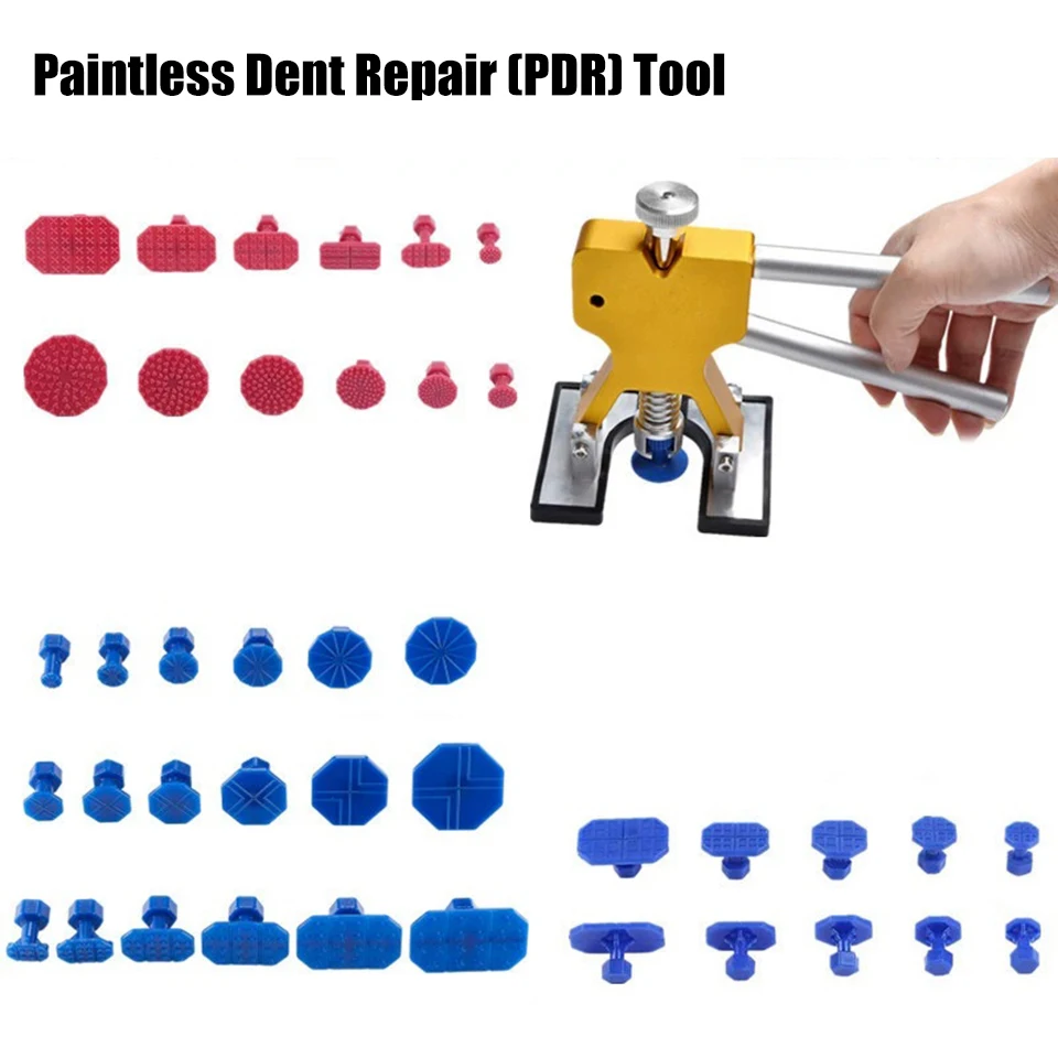 

Набор для беспокрасочного удаления вмятин с клеевыми присосками, инструмент для вытягивания вмятин на кузове автомобиля, обратный молоток PDR и мостовой съемник MK