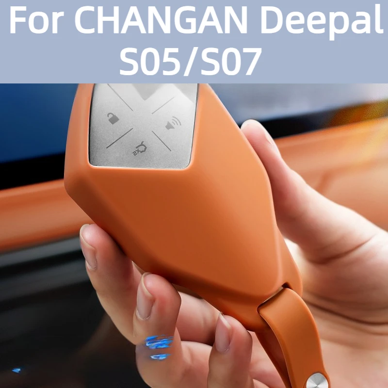 

Key Case For CHANGAN Deepal S05/S07 Accessories 2026/2025,Soft Silicone,Anti-Dust Signal Friendly,Sensitive Button Press,2024