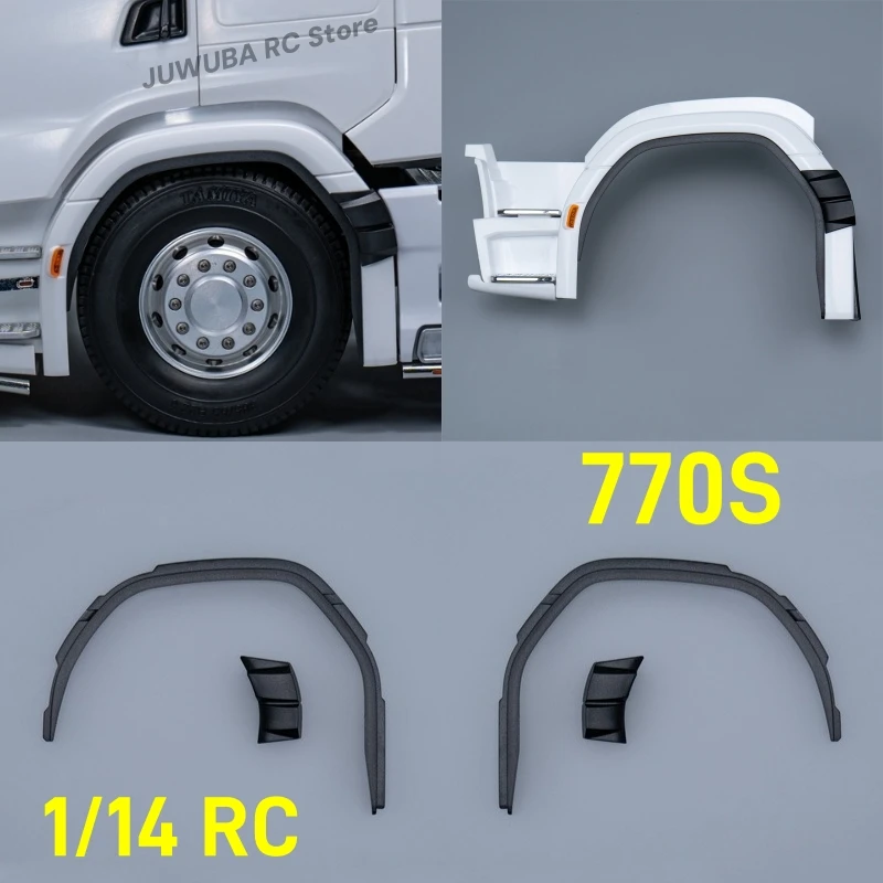 770S Toy Model RC Truck 1/14 Wheel Eyebrow  Accessories For Tamiya 1/14 RC 770S Tractor Parts For Scania Toy Truck Accessories