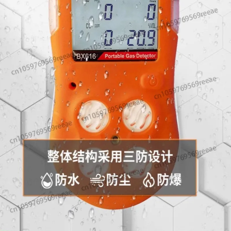 

BX616 Portable 4-in-1 Gas Detector Detector Combustible