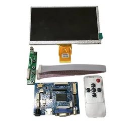 Kit de Monitor de 7 pulgadas, 1024x600, HDMI + VGA + 2AV, placa de Control, TFT, pantalla LCD, para Lattepanda, Raspberry Pi, Banana Pi, PC