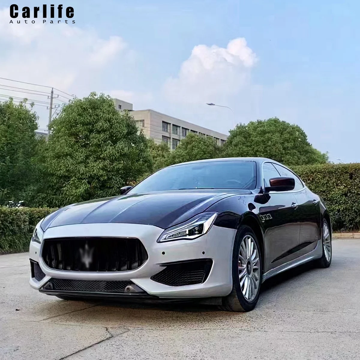 Car bumpers performance trofeo parts for Maserati Quattroporte 2013-2022 facelift to Trofeo Performance Body kit model