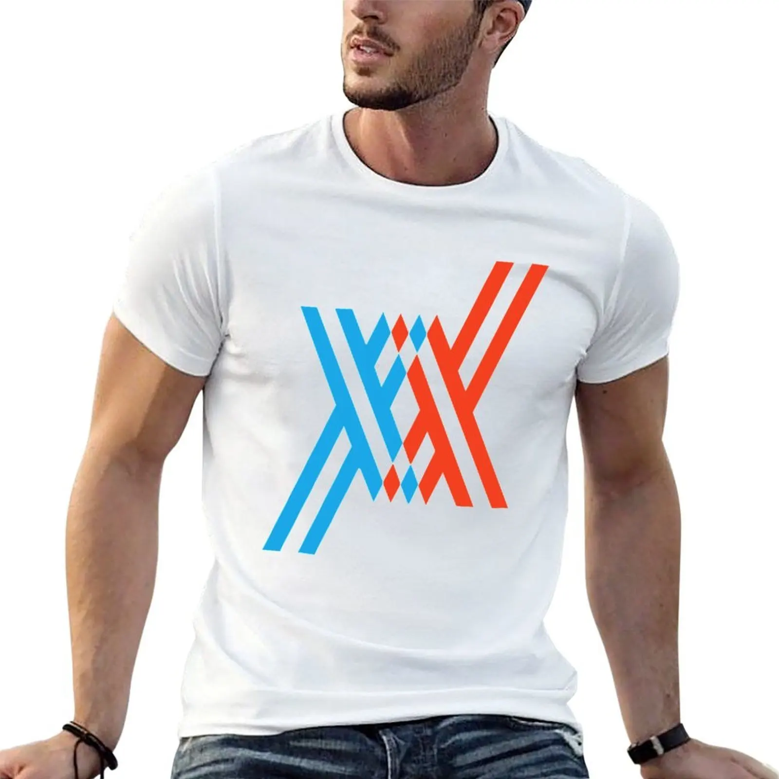 Franxx Vector T-Shirt quick-drying clothes plain white t shirts men