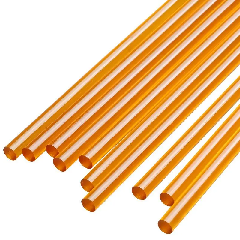 Varas de cola quente adesivas com resistência a alta temperatura, pistola de cola doméstica, branco, amarelo, preto, 11mm, 30 pcs