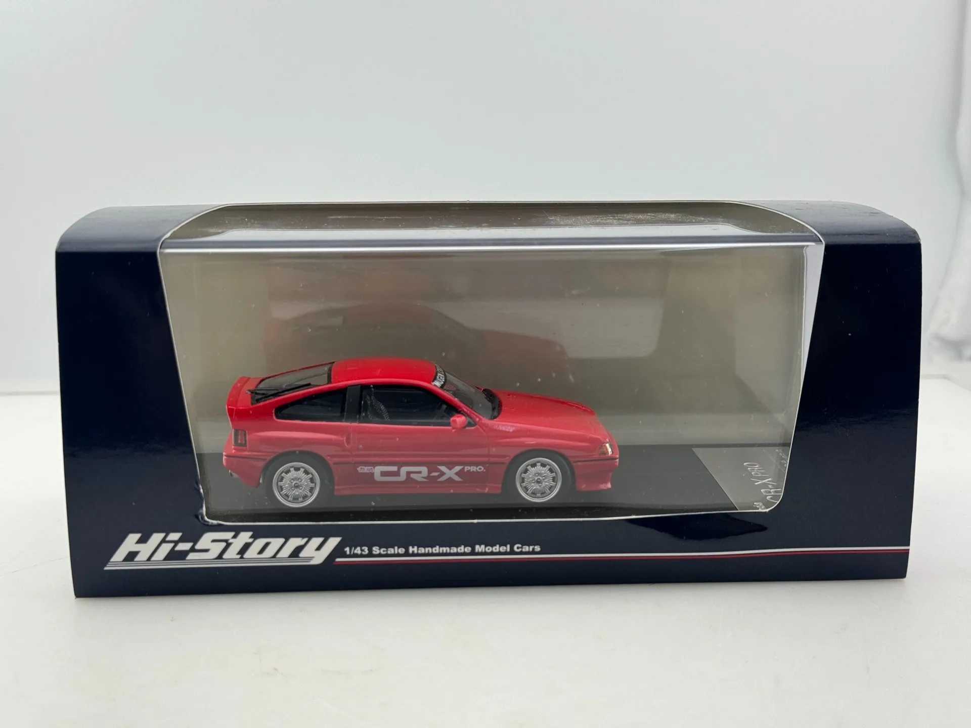 

Flaws Diecast HI Story 1/43 Scale Honda Infinite CR-X PRO Resin Car Model Collectible Toy Gift Souvenir Display Ornament