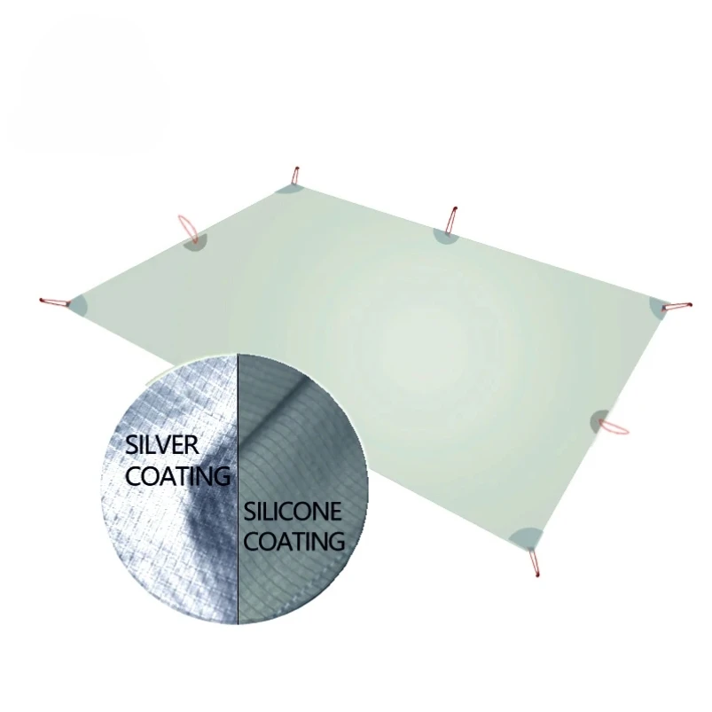 

Lightweight MINI Sun Shelter Camping Mat Tent Footprint 15D Nylon Silicone