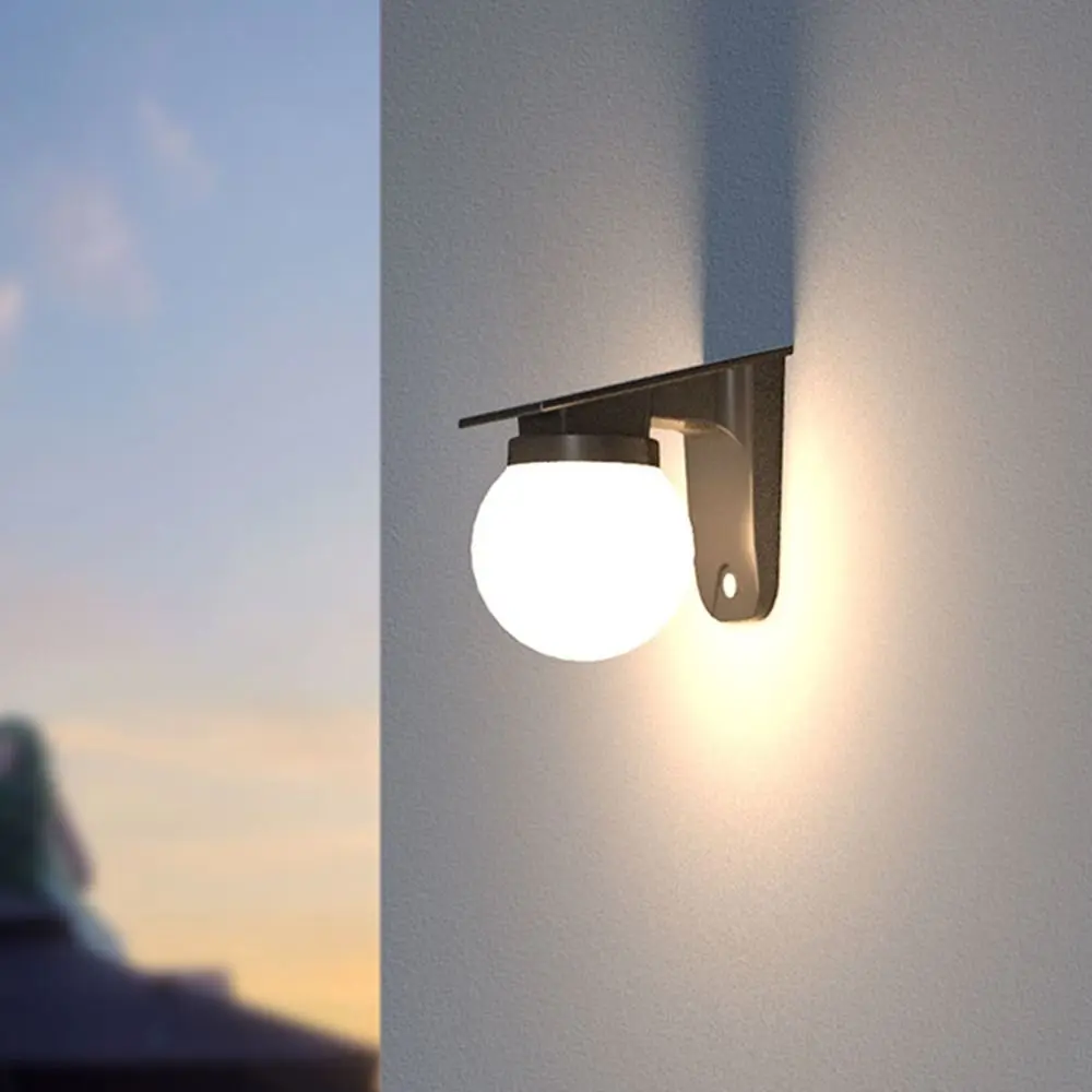 Auto on/Off Solar Wall Light IP65 Waterproof Wall Mounted Solar Induction Lamp RGB Color Changing Durable Solar Fence Lights