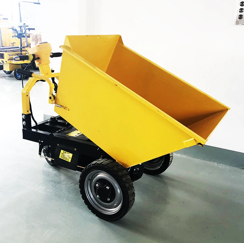 Electric Oblique Lorry Engineering Vehicle Self-Unloading Three-Wheel Power Battery Dumptruck Construction Site Customization