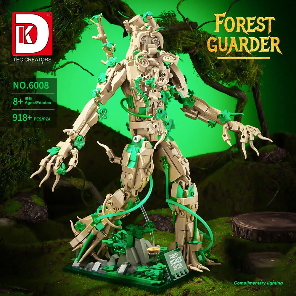 918PCS MOC Rings Tree Beard Man Building Blocks Anime Tree Shepherd Treebeard Bricks Movie Action Figure Assemble Model Toy Gift