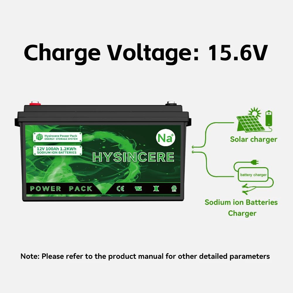 New 12V 100AH Sodium ion Batteries Pack Built-in BMS for Solar Forklift Home Energy Storage Cells Rechargeable batteries NO TAX